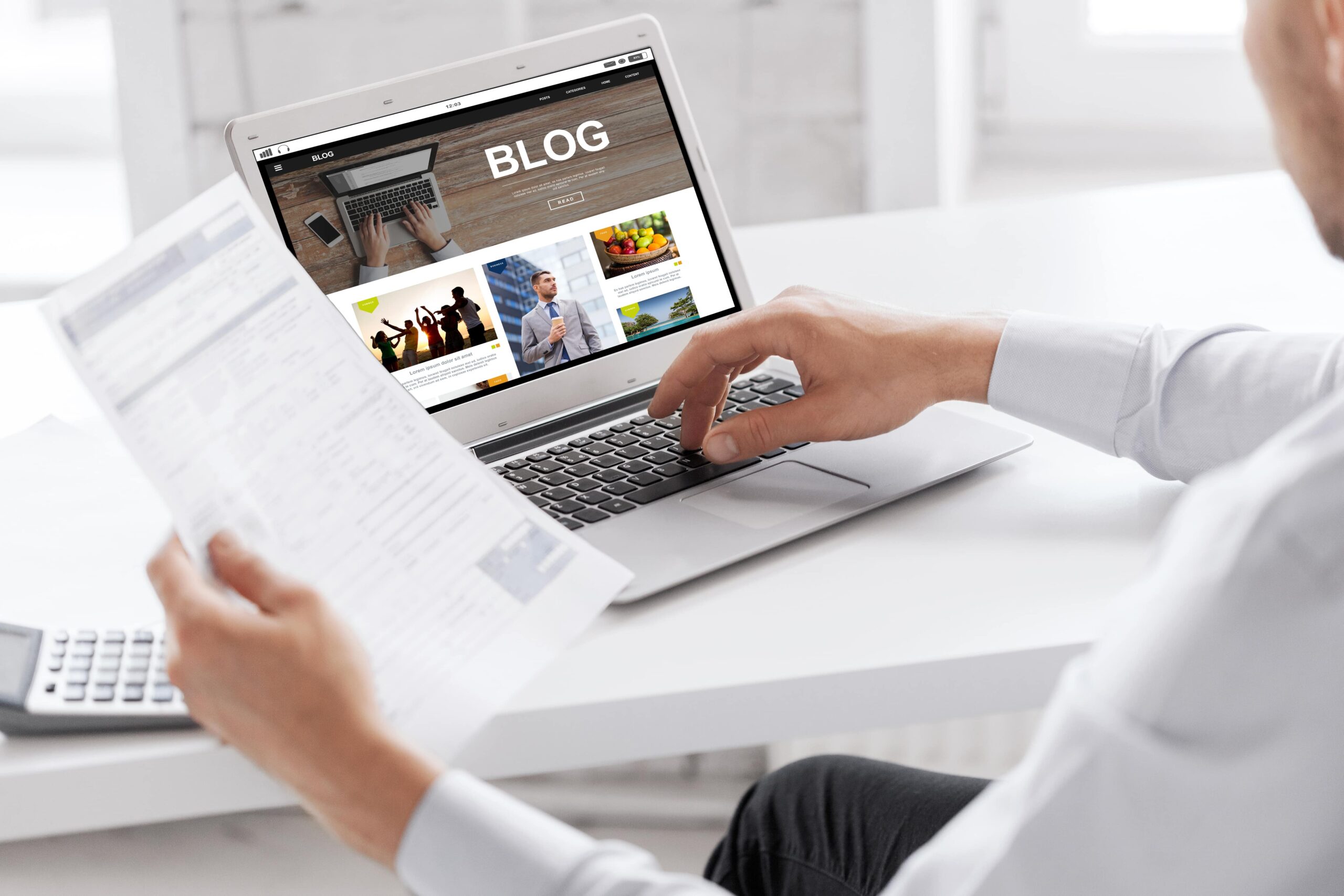 examples of social media ads and blog content used to attract new traffic