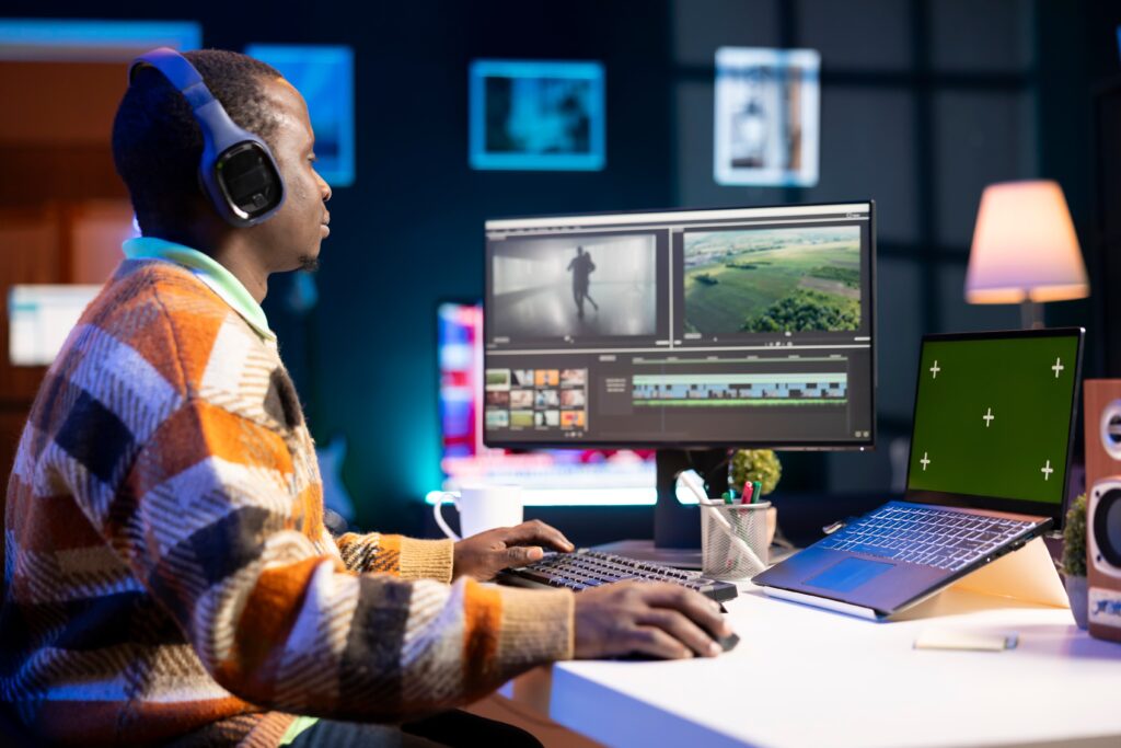 The SpeedXMedia editing bay processing high-octane digital production assets.